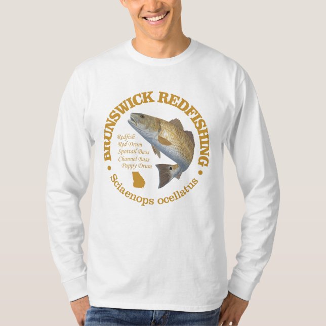 Brunswick GA (redfish) T-Shirt (Front)