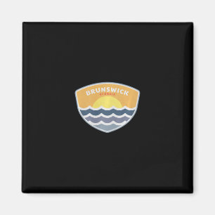 Brunswick Georgia Beach Ga Sunset Vacation Souveni Magnet