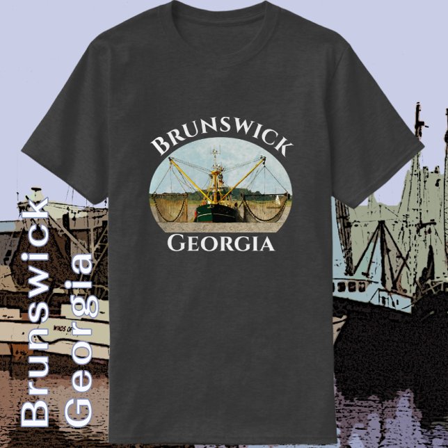 Brunswick Georgia Handsome Shrimp Boat T-Shirt (Creator Uploaded)