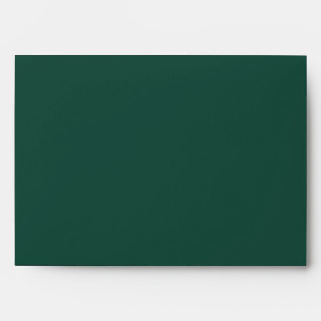 Brunswick Green Solid Colour Envelope (Front)