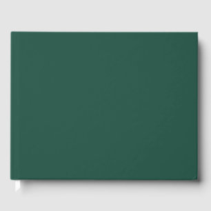 Brunswick Green Solid Colour Guest Book