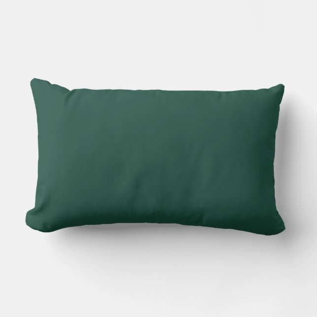 Brunswick Green Solid Colour Lumbar Cushion (Front)