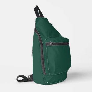 Brunswick Green Solid Colour Sling Bag