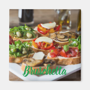Bruschetta Antipasti with beans and arugula, Lugga Magnet