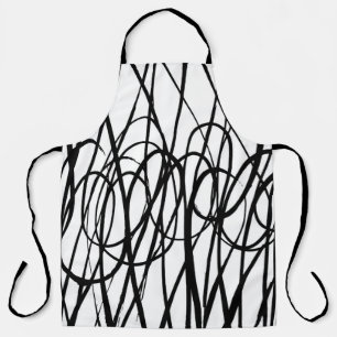 Brush abstract pattern. Grunge texture. Background Apron