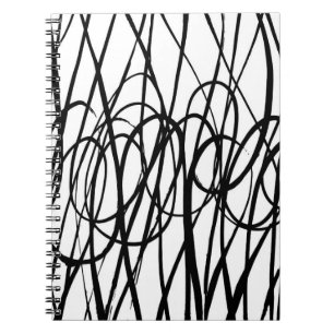 Brush abstract pattern. Grunge texture. Background Notebook