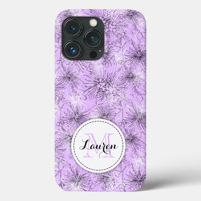 Brush cherry lilly-pilly floral lilac  Case-Mate iPhone case (Back)