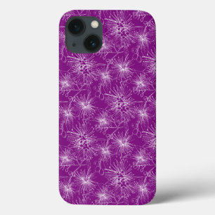 Brush cherry lilly-pilly floral purple iphone case