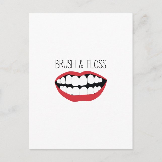 Brush & Floss Postcard (Front)