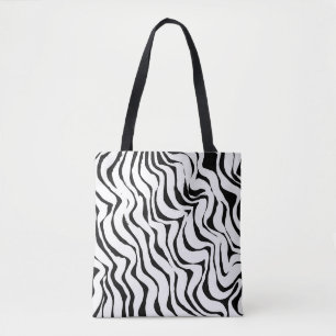 Brush grunge pattern. White and black vintage. abs Tote Bag