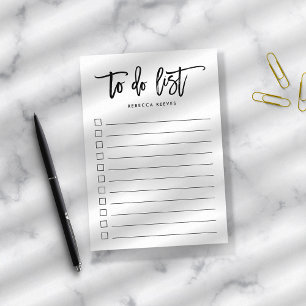 Brush Lettered Personalised To Do List Post-it Notes