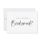 Brush Lettering Pink Will You Be My Bridesmaid