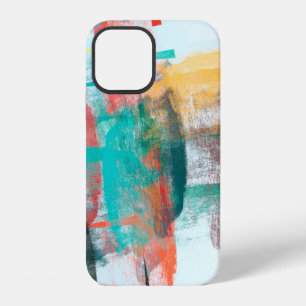 Brush painting. Artistic canvas mix unique form. O iPhone 12 Case