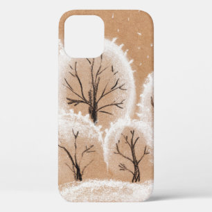 Brush painting. Artistic canvas. Oil art. iPhone 12 Case