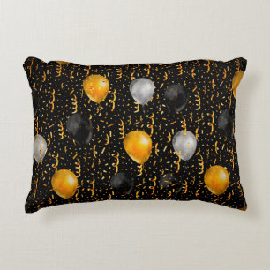 Brush painting. Artistic canvas. Oil art. Decorative Cushion