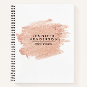 Brush Rose  Notebook