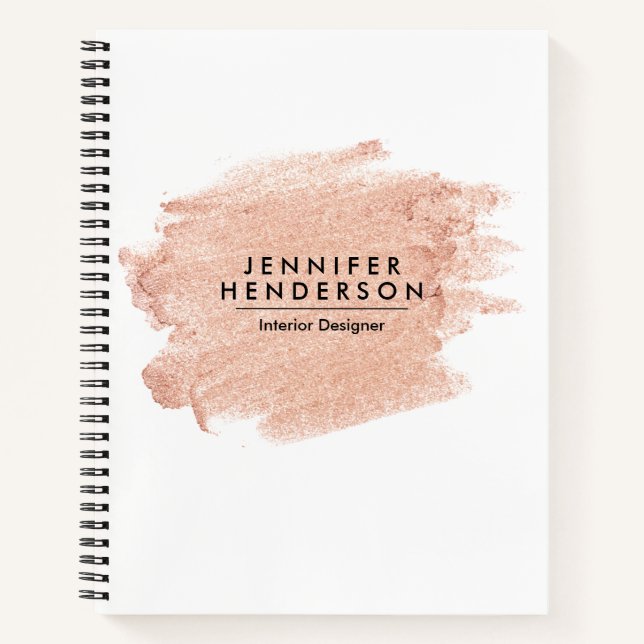 Brush Rose  Notebook (Front)