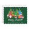 Brush Script Gnomes Christmas Lights Green