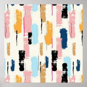 Brush Stroke Abstract Poster