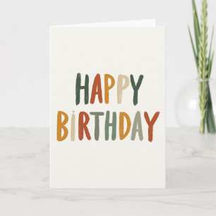 Brush Stroke Birthday Card