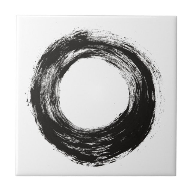 Brush stroke circle texture tile (Front)