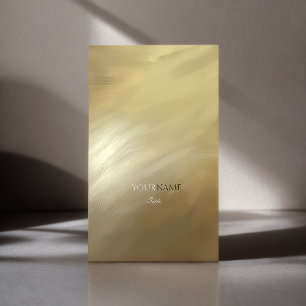 Brush Stroke Gold and Monogram Business Card