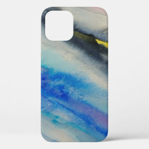 brush stroke, painting Abstract watercolor colorf iPhone 12 Case