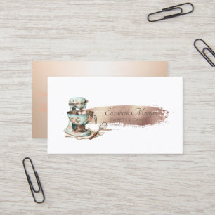  Brush Stroke Pastry Hand Tools Vintage Mixer Business Card