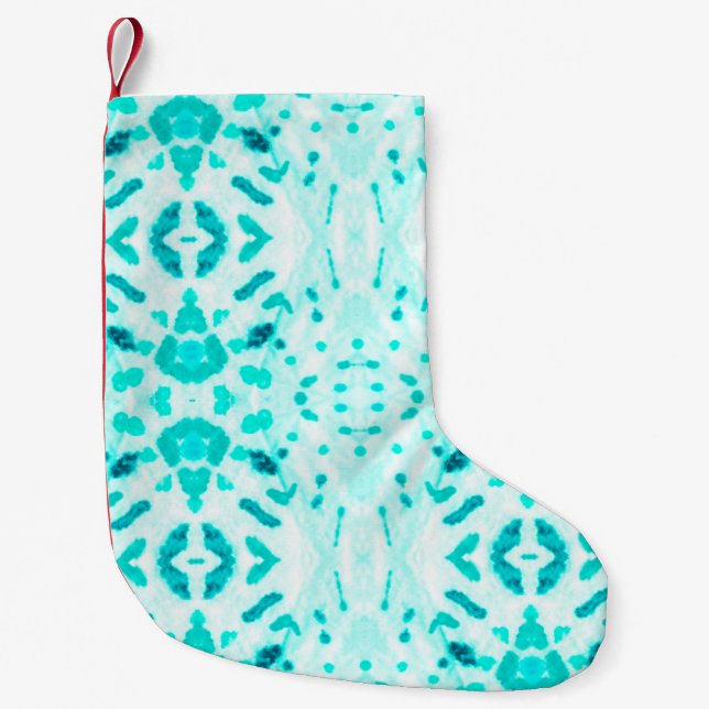 Brush Stroke Seamless Background. Abstract Gypsy E Small Christmas Stocking (Front)
