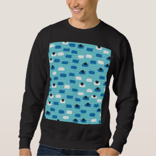 Brush stroke seamless pattern, hand-drawn. sweatshirt