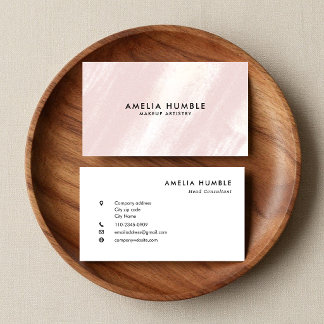 Brush Stroke Texture Modern Business card template