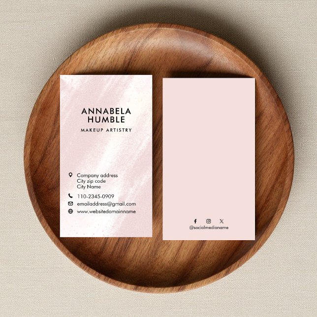 Brush Stroke Texture Modern Business card template (Creator Uploaded)