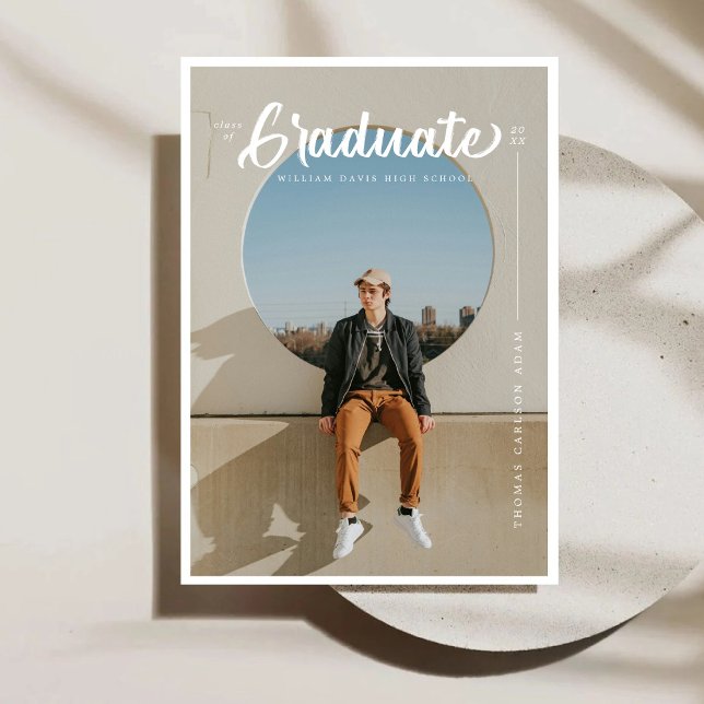 Brush Stroke Typography Graduation Announcement (Creator Uploaded)