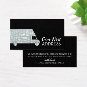 Brush Stroked Removal Van, Change of Address