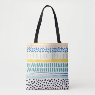Brush Strokes: Abstract Seamless Fun Tote Bag