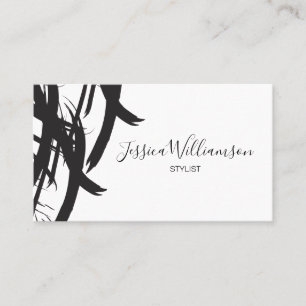 Brush Strokes, modern, chic, STYLIST Business Card