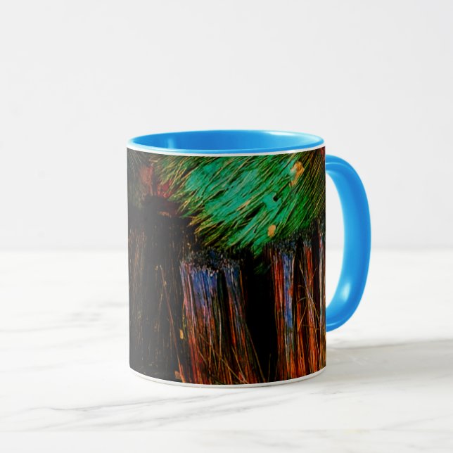 Brush strokes mug (Front Right)