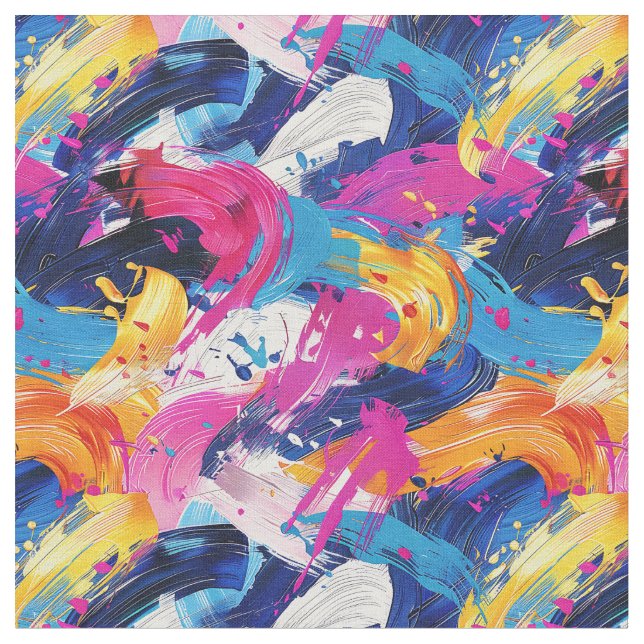 brush strokes pattern fabric (Close Up)