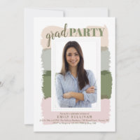 Brush Strokes Photo Graduation Party