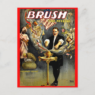 Brush the Mystic magician poster Postcard