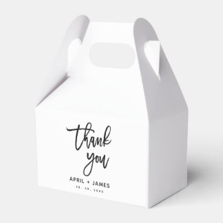 Brush Typography Favour Box