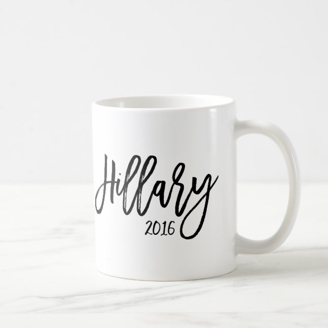 Brush Typography - Hillary 2016 Coffee Mug (Right)