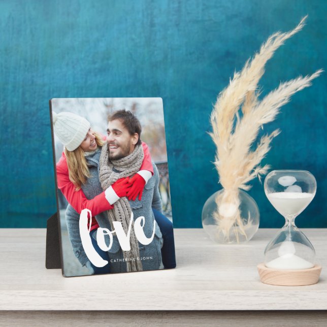 Brush Typography Love Plaque (Side)