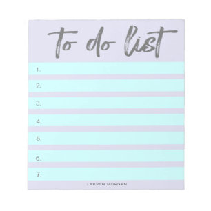 Brush Typography Pastels To-do List Notepad