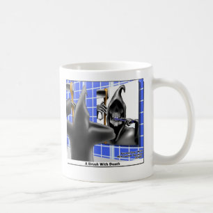 brush W/Death Funny Gifts Tees & Collectibles Coffee Mug