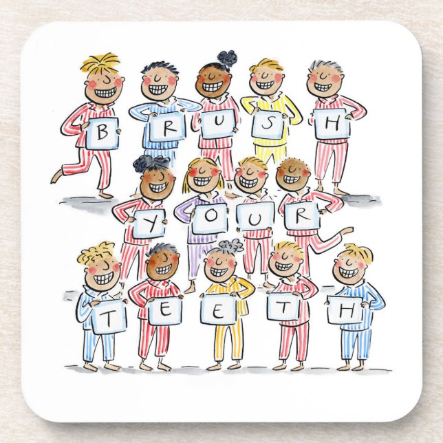 Brush your Teeth Coaster (Front)