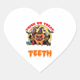 Brush Your Teeth Funny Dental Hygienist Pun Heart Sticker