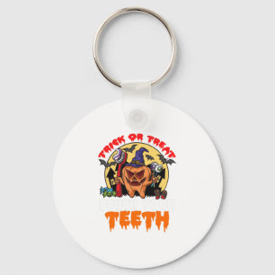 Brush Your Teeth Funny Dental Hygienist Pun Key Ring
