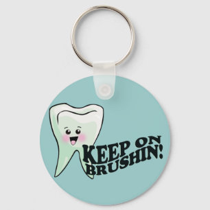 Brush Your Teeth! Key Ring