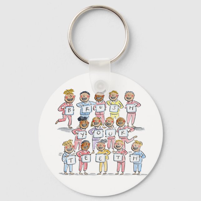 Brush your Teeth Key Ring (Front)